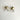 The Margot earrings - Black, white & gold print