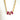 Baguette Necklace- Hot Pink & Light Pink